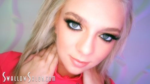 Swallow Salon Blonde Beauty Tiffany Watson Shows Off Her Oral Skills